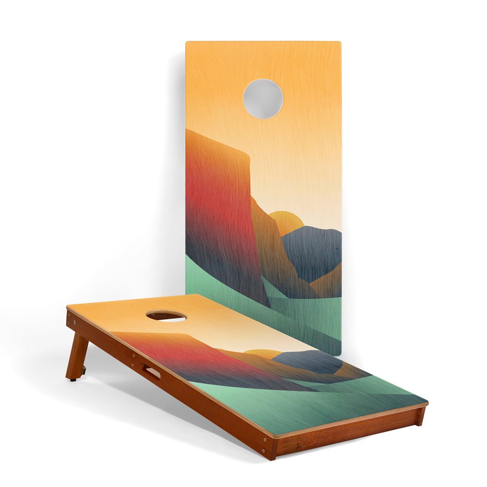 Elakai 2ft x 4ft Graphic Wood Classic Cornhole Set | National Parks Inspired Collection Yosemite | Heirloom Boulevard