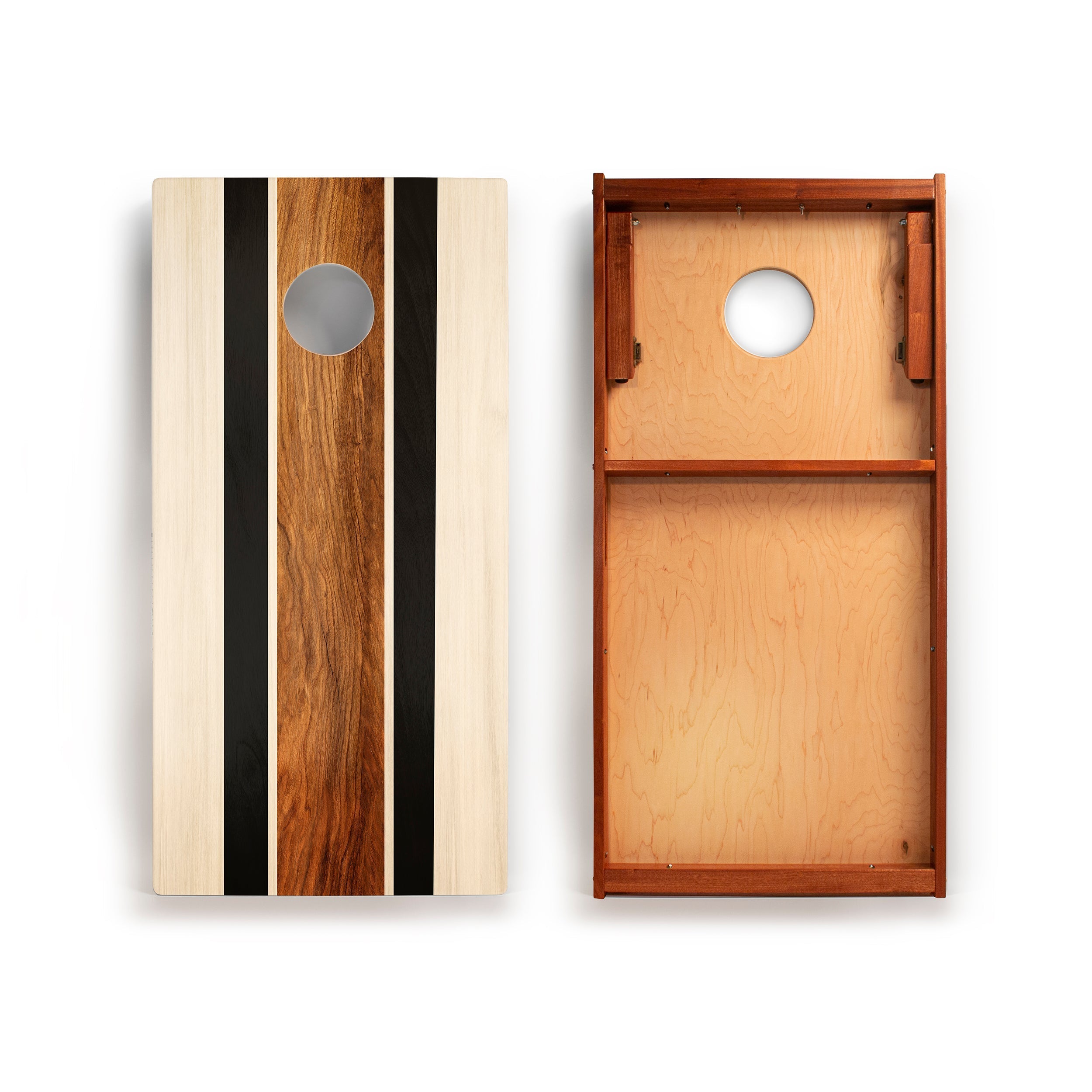 Elakai 2ft x 4ft Graphic Wood Classic Cornhole Set | Natural Surf Beach Collection | Heirloom Boulevard