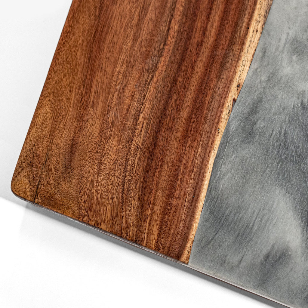 Elakai 2ft x 4ft Resin & Wood Classic Cornhole Set | Live Edge River Collection | Heirloom Boulevard