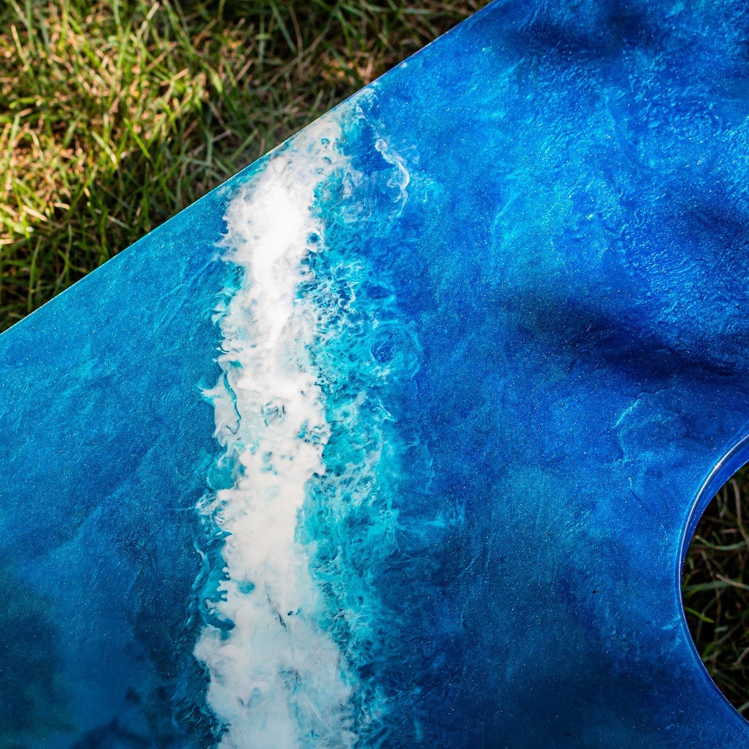 Elakai 2x4 The Beach Epoxy Resin Cornhole Boards | Heirloom Boulevard