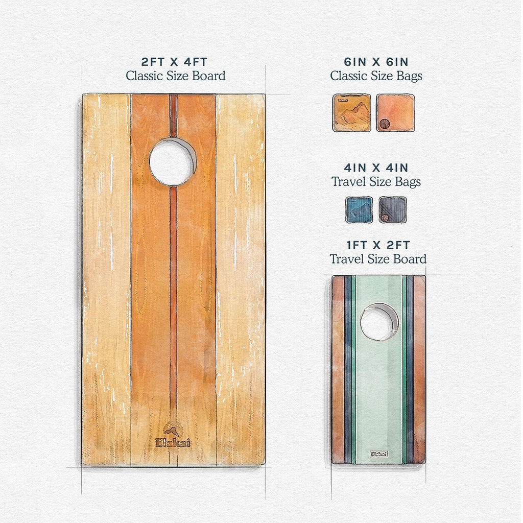 Elakai 2x4 The Beach Epoxy Resin Cornhole Boards | Heirloom Boulevard