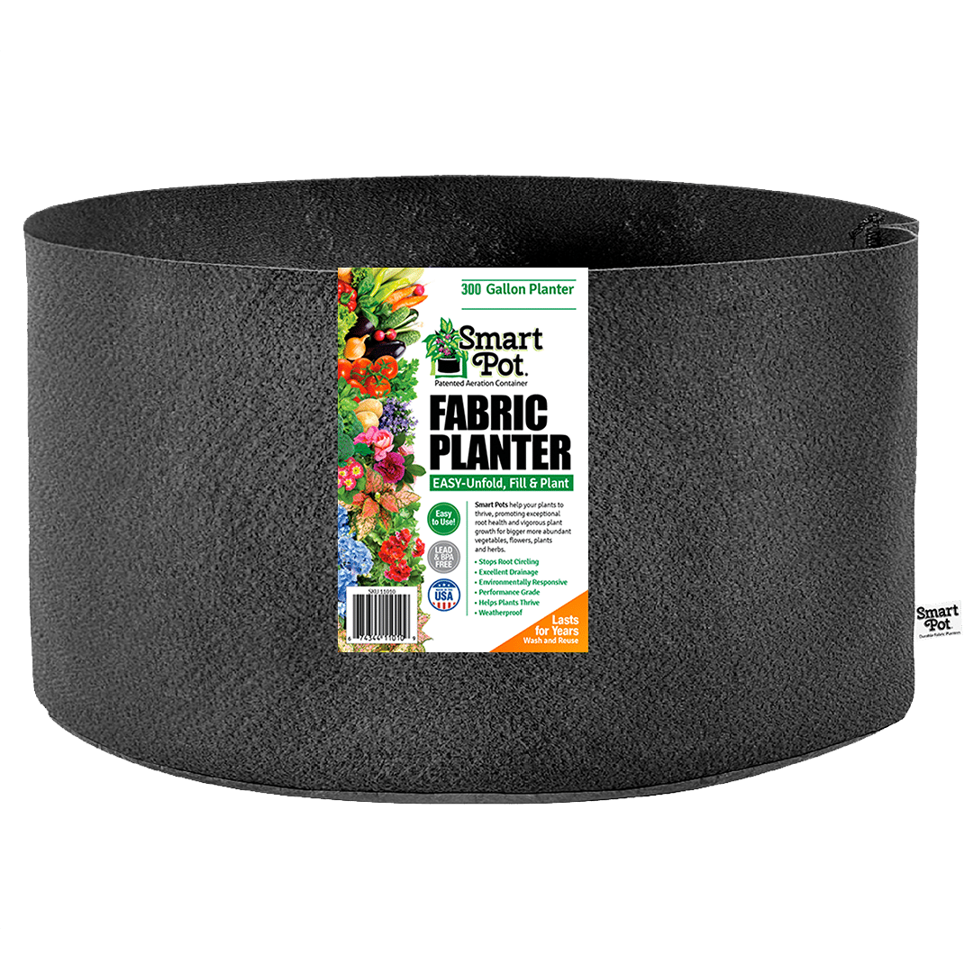 Smart Pot Fabric Planter 300 Gallon Black Without Handles | Heirloom Boulevard