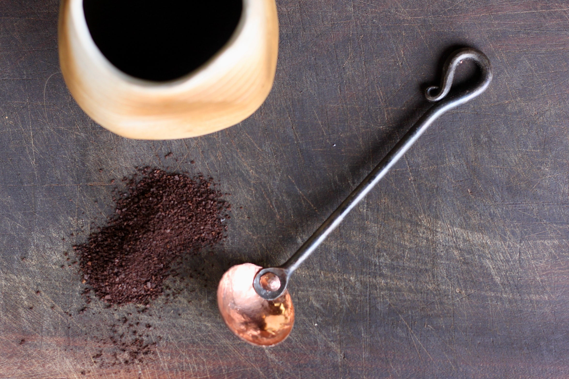 Wicks Forge Copper and Steel Coffee Scoop - 1 Tbsp | Heirloom Boulevard
