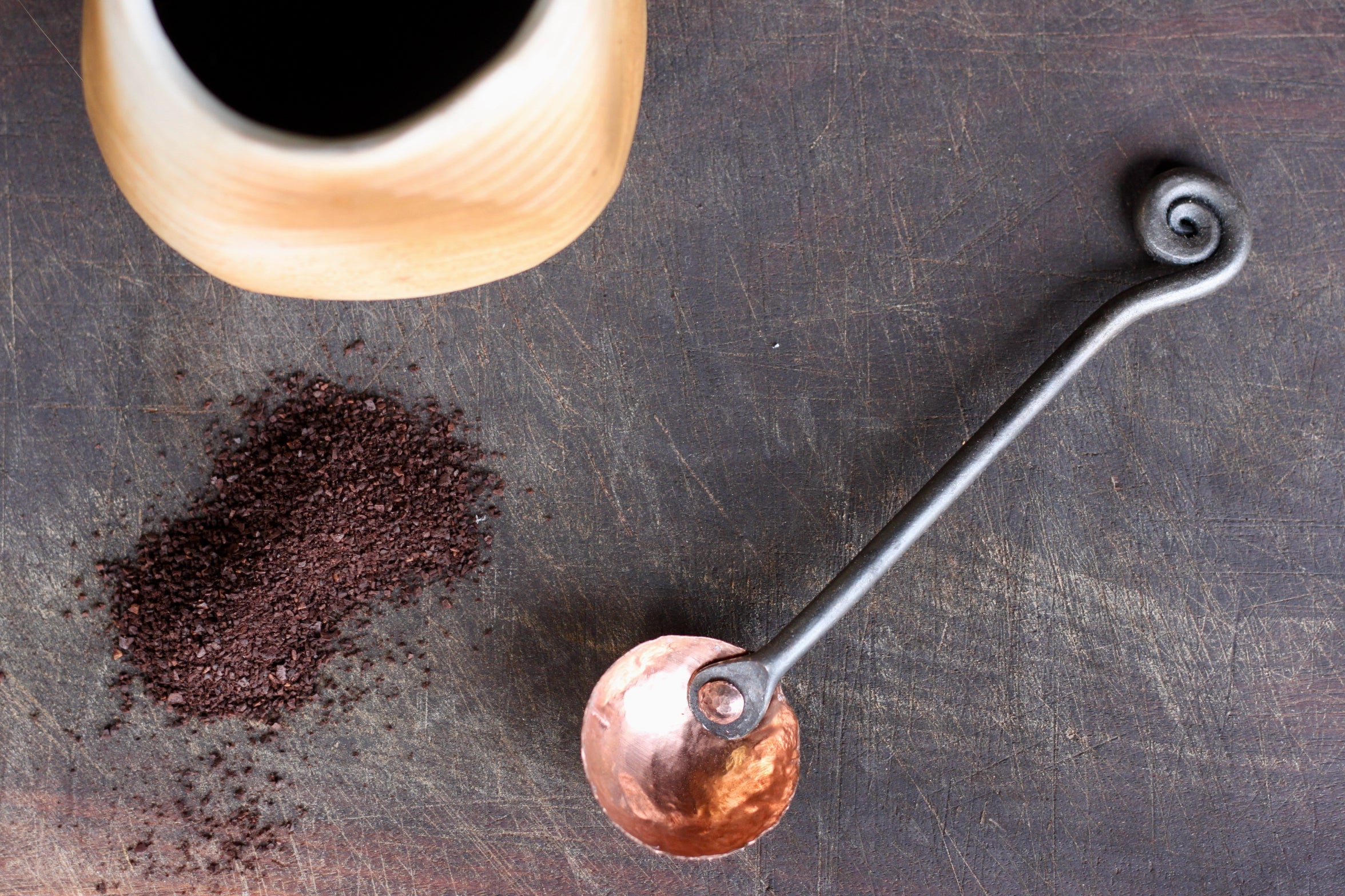 Wicks Forge Copper and Steel Coffee Scoop - 1 Tbsp | Heirloom Boulevard