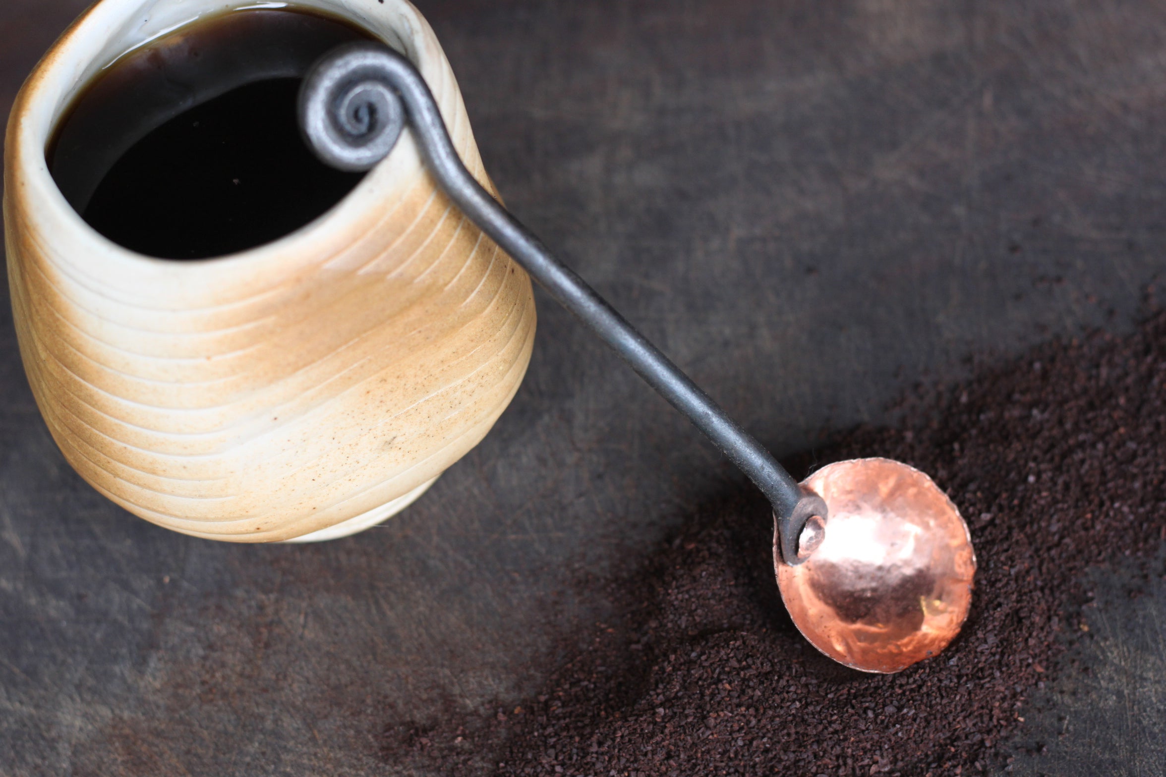 Wicks Forge Copper and Steel Coffee Scoop - 1 Tbsp | Heirloom Boulevard