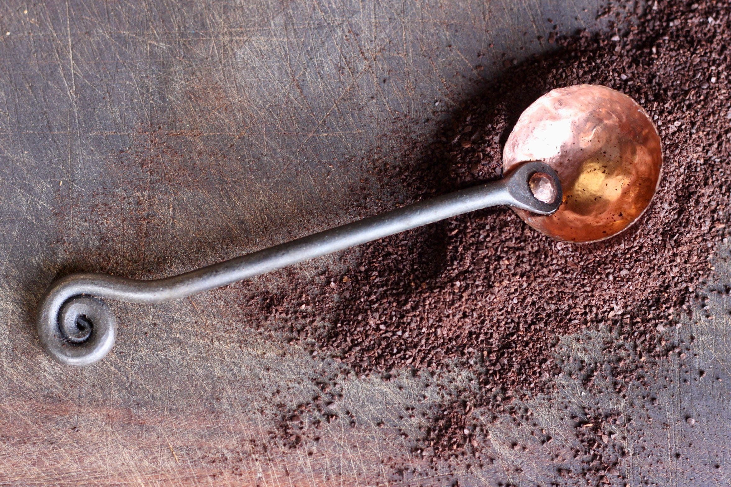 Wicks Forge Copper and Steel Coffee Scoop - 1 Tbsp | Heirloom Boulevard