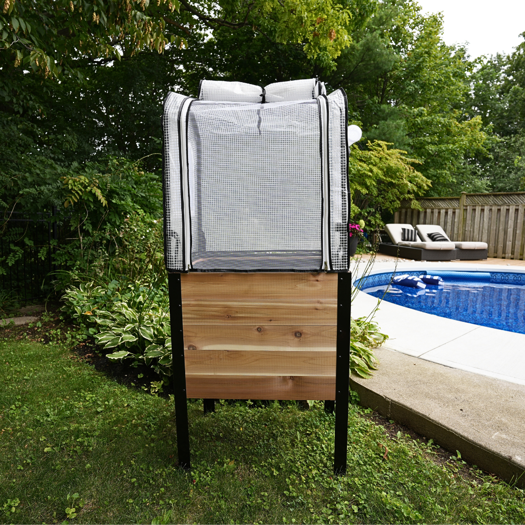 Cedar Planters Greenhouse Cover | Heirloom Boulevard