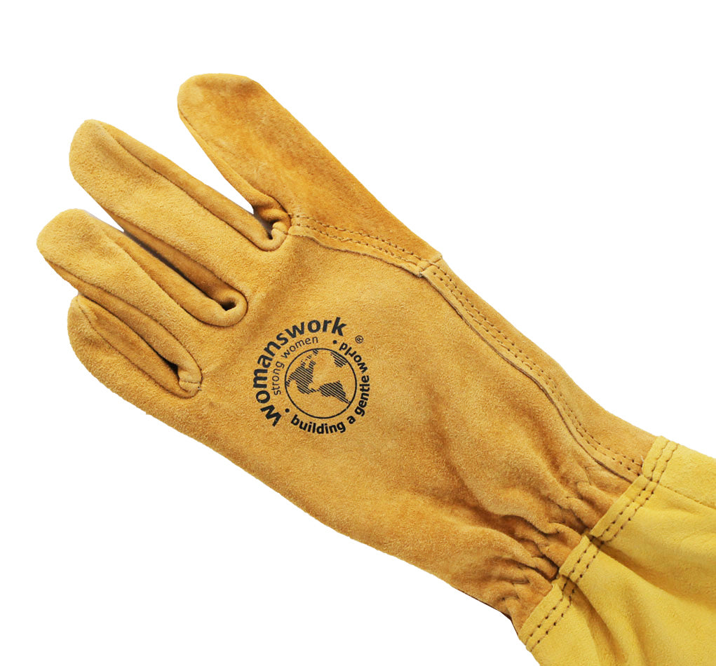 Womanswork All Leather Gauntlet Glove, Arm Saver | Heirloom Boulevard