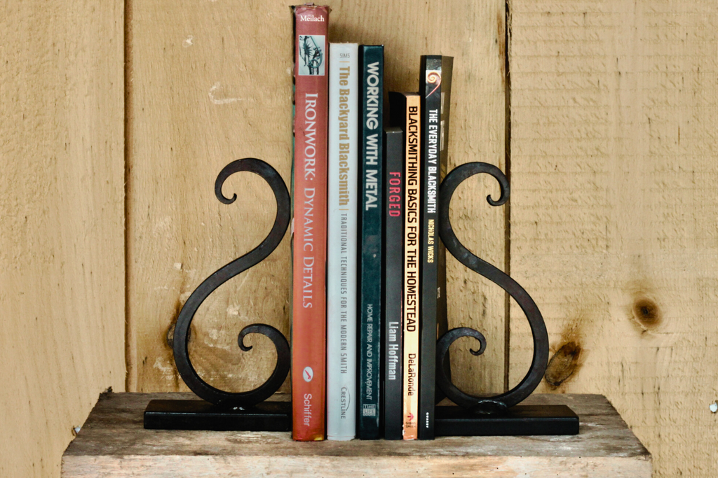 Wicks Forge Bookends - Scrolled Design | Heirloom Boulevard
