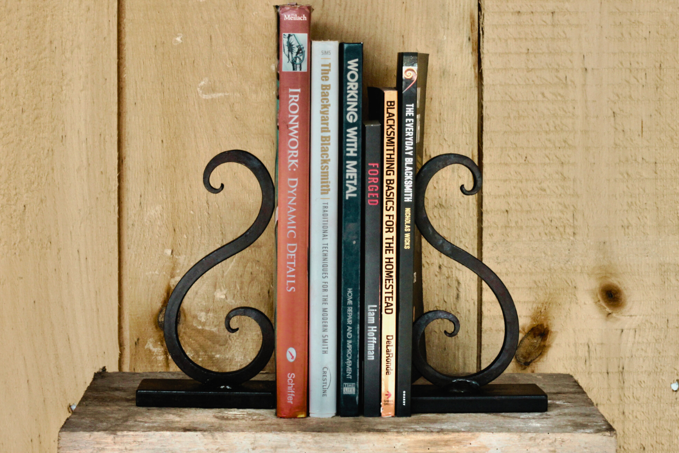 Wicks Forge Bookends - Scrolled Design | Heirloom Boulevard