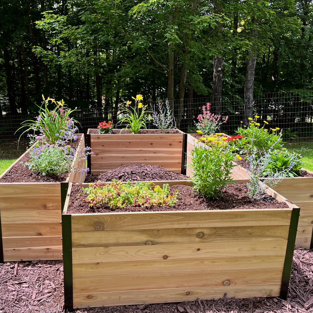 Cedar Planters 18" x 48" Planter Box - 24" TALL | Heirloom Boulevard