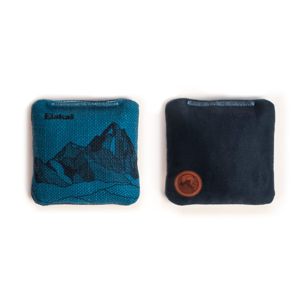 Elakai 4-in Travel Dual-Sided Cornhole Bags | Mt. Elakai Design Collection | Heirloom Boulevard