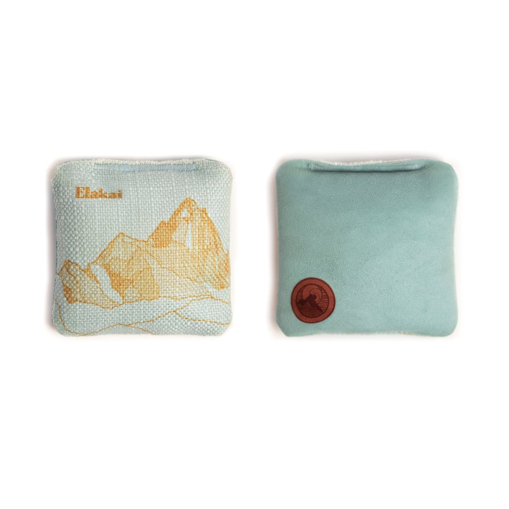 Elakai 4-in Travel Dual-Sided Cornhole Bags | Mt. Elakai Design Collection | Heirloom Boulevard