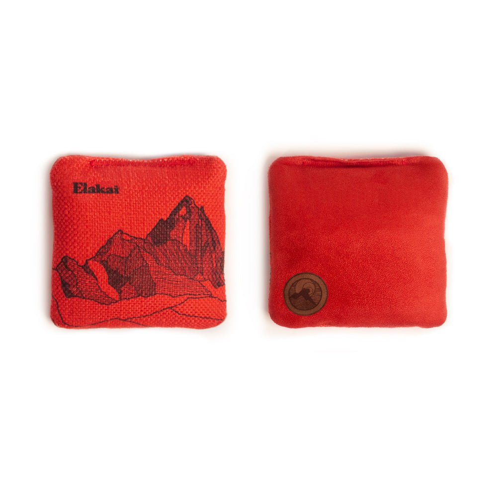 Elakai 4-in Travel Dual-Sided Cornhole Bags | Mt. Elakai Design Collection | Heirloom Boulevard