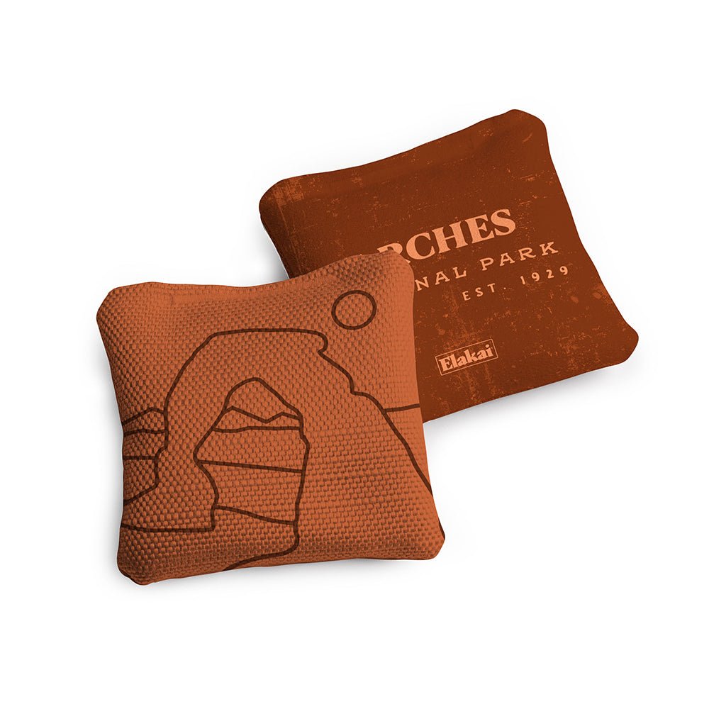 Elakai 4-in Travel Dual-Sided Cornhole Bags | National Parks Collection | Heirloom Boulevard