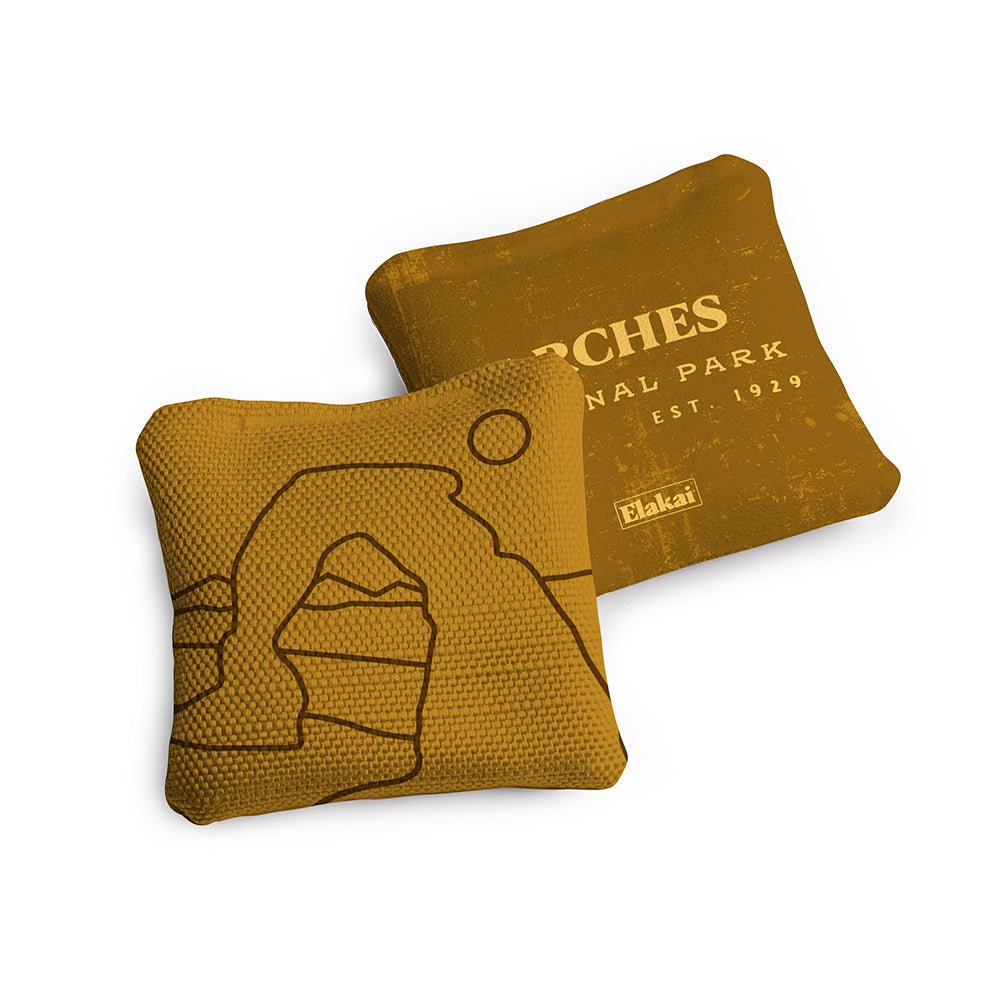 Elakai 4-in Travel Dual-Sided Cornhole Bags | National Parks Collection | Heirloom Boulevard