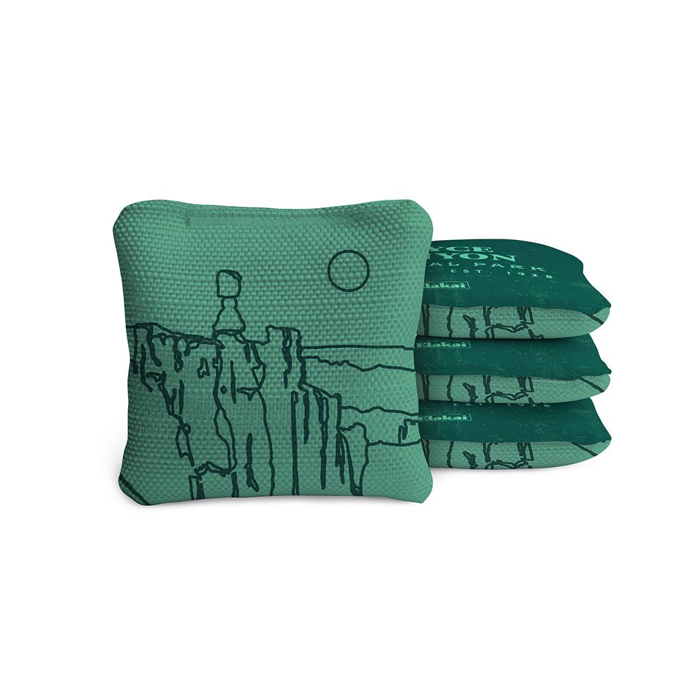 Elakai 4-in Travel Dual-Sided Cornhole Bags | National Parks Collection | Heirloom Boulevard