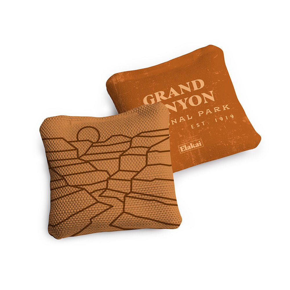 Elakai 4-in Travel Dual-Sided Cornhole Bags | National Parks Collection | Heirloom Boulevard