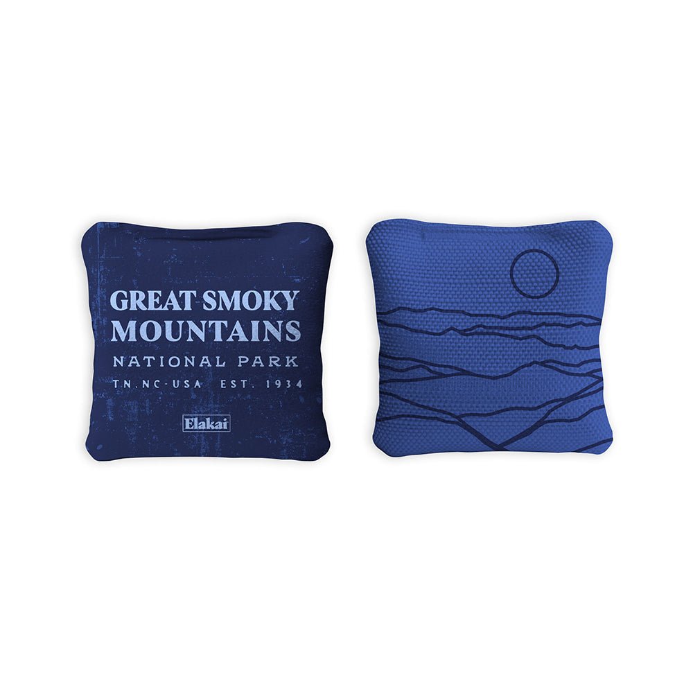 Elakai 4-in Travel Dual-Sided Cornhole Bags | National Parks Collection | Heirloom Boulevard