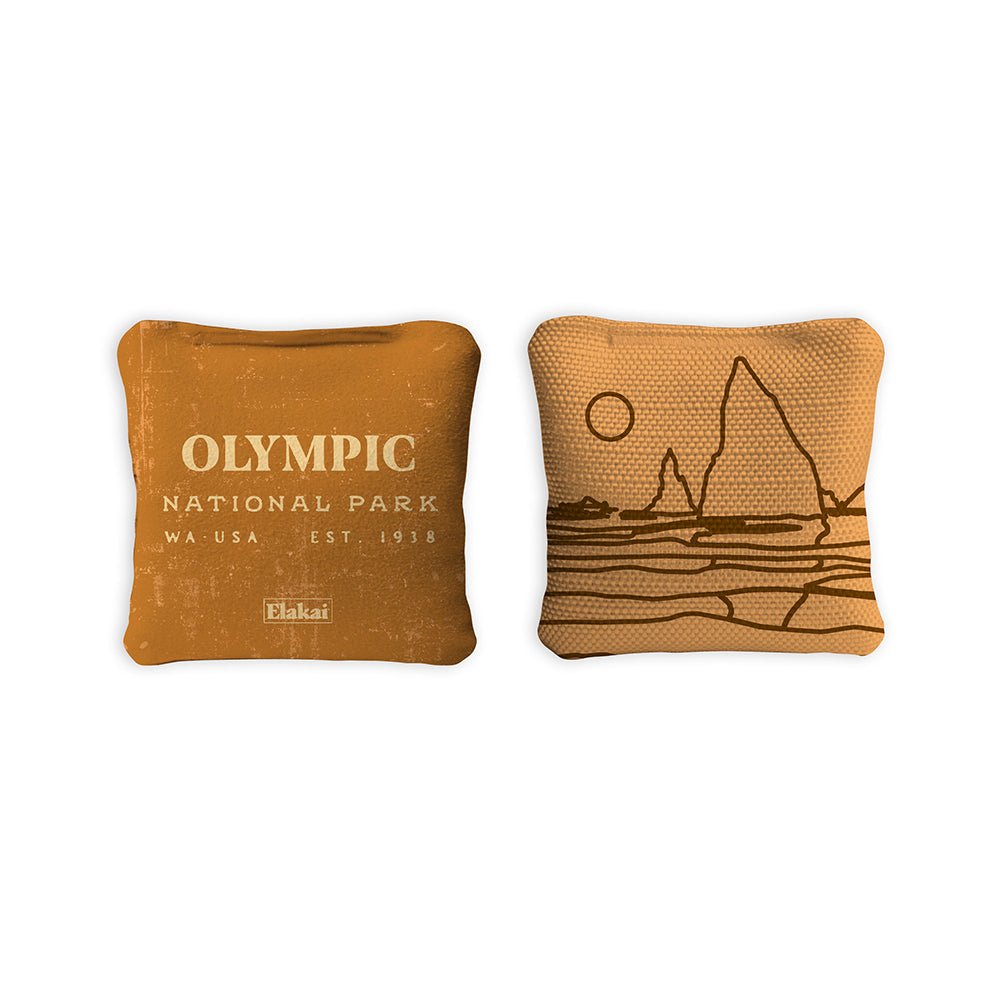 Elakai 4-in Travel Dual-Sided Cornhole Bags | National Parks Collection | Heirloom Boulevard