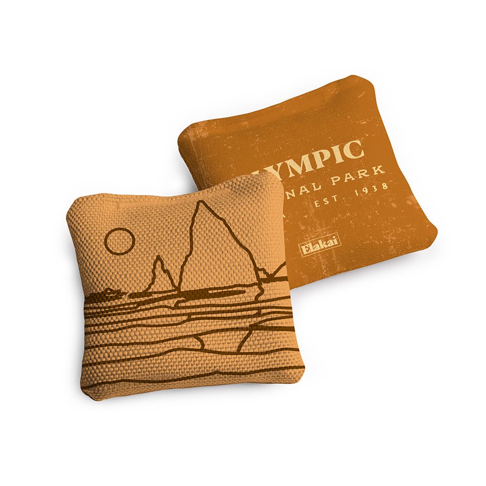 Elakai 4-in Travel Dual-Sided Cornhole Bags | National Parks Collection | Heirloom Boulevard