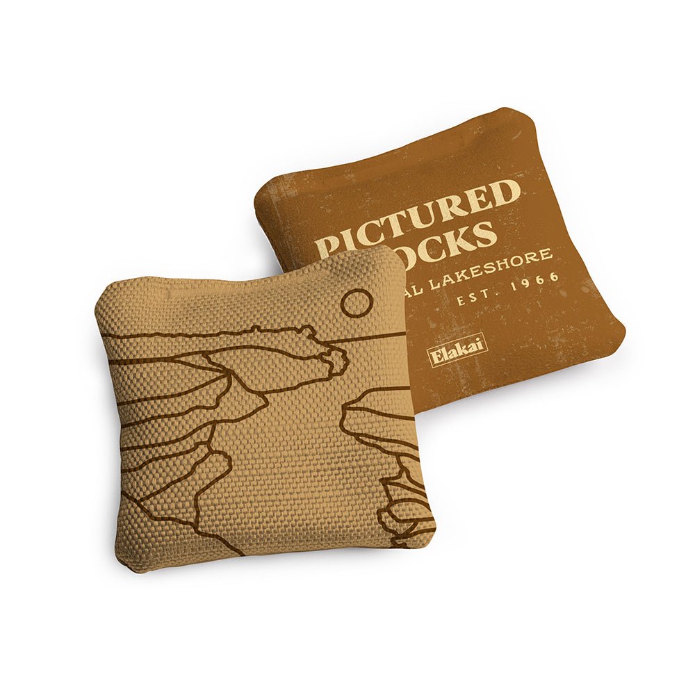 Elakai 4-in Travel Dual-Sided Cornhole Bags | National Parks Collection | Heirloom Boulevard