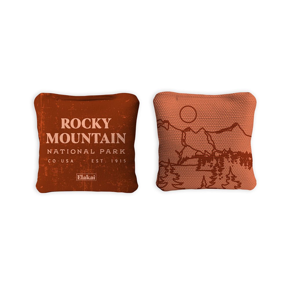 Elakai 4-in Travel Dual-Sided Cornhole Bags | National Parks Collection | Heirloom Boulevard