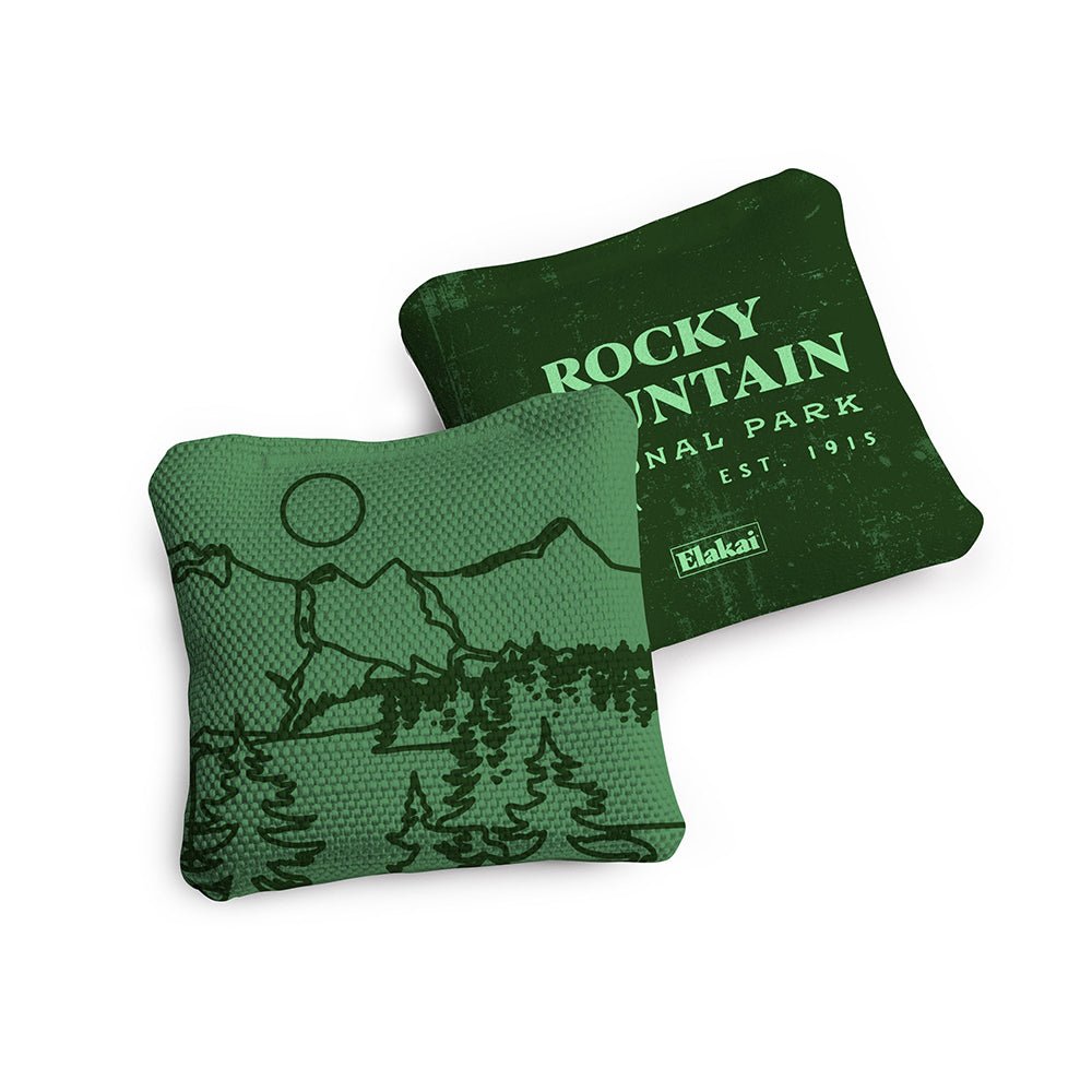 Elakai 4-in Travel Dual-Sided Cornhole Bags | National Parks Collection | Heirloom Boulevard