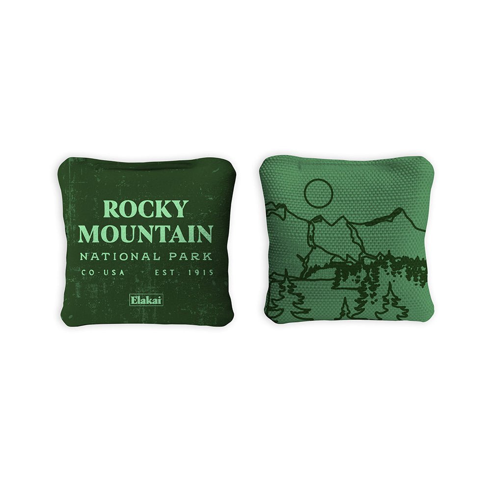 Elakai 4-in Travel Dual-Sided Cornhole Bags | National Parks Collection | Heirloom Boulevard