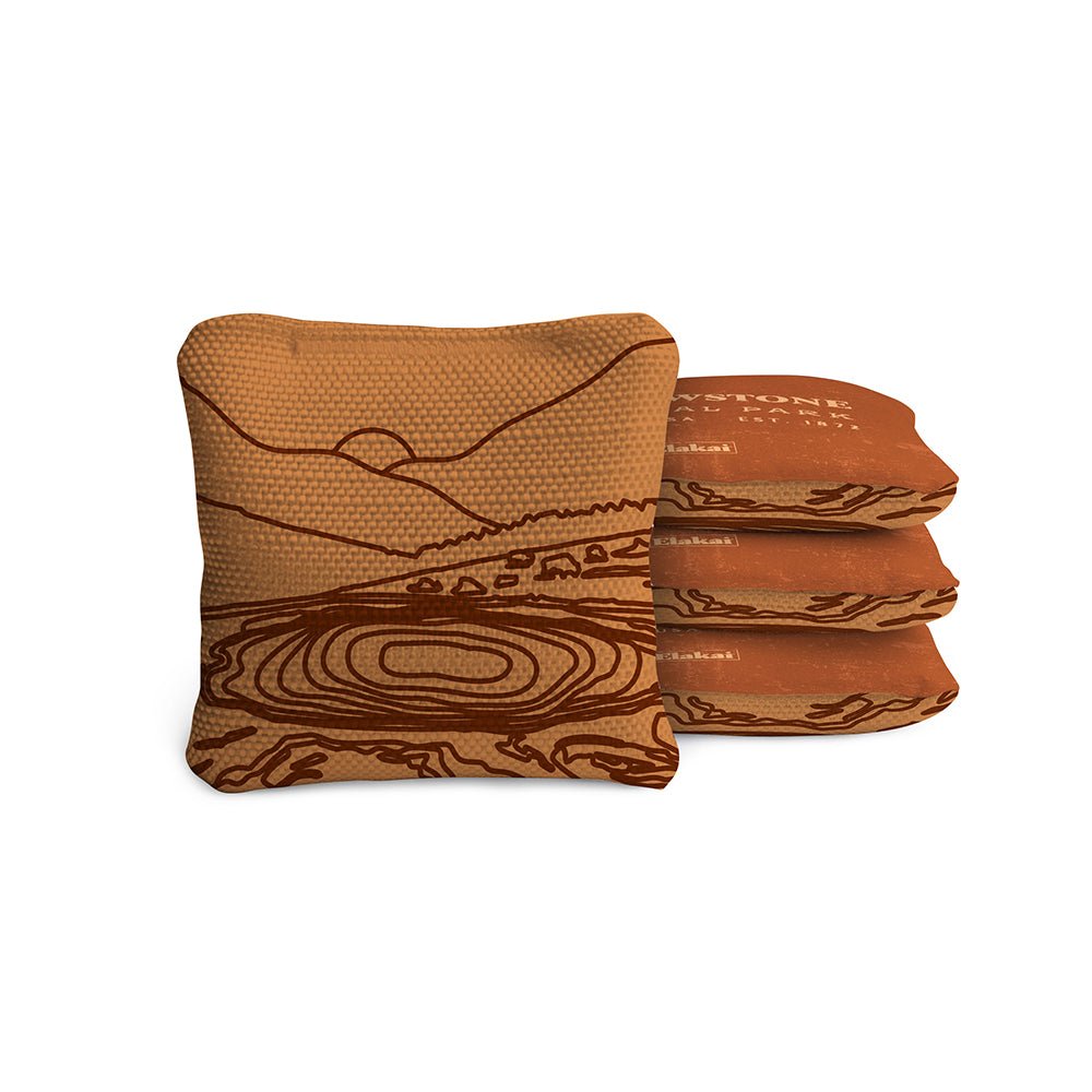 Elakai 4-in Travel Dual-Sided Cornhole Bags | National Parks Collection | Heirloom Boulevard