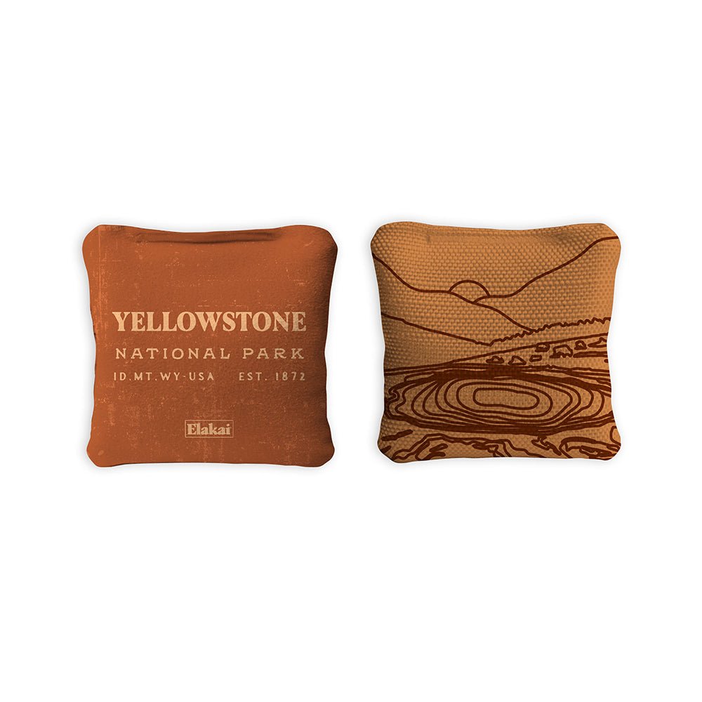 Elakai 4-in Travel Dual-Sided Cornhole Bags | National Parks Collection | Heirloom Boulevard