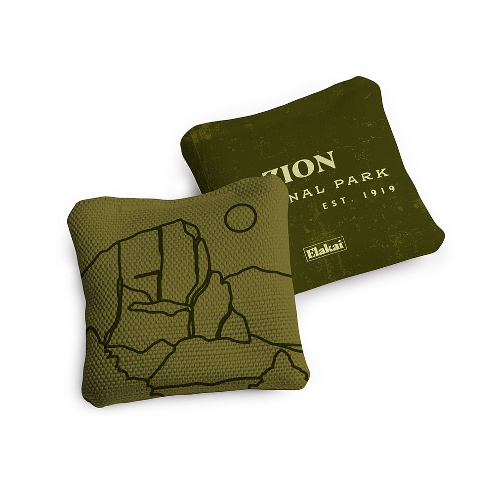 Elakai 4-in Travel Dual-Sided Cornhole Bags | National Parks Collection | Heirloom Boulevard