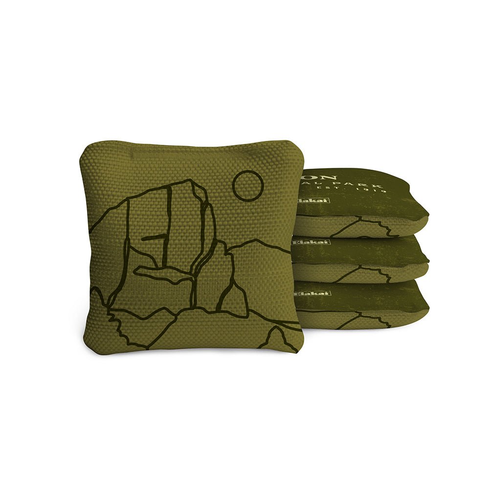 Elakai 4-in Travel Dual-Sided Cornhole Bags | National Parks Collection | Heirloom Boulevard