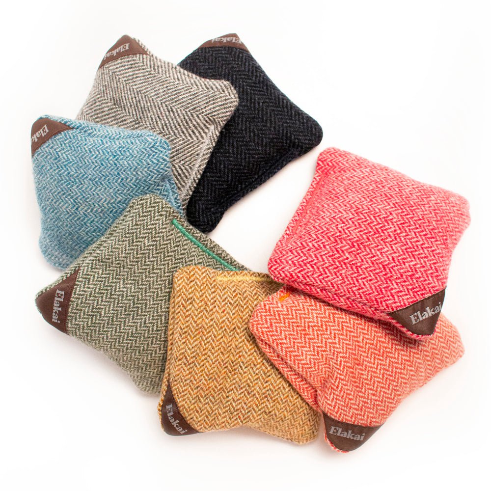 Elakai 4-in Travel Herringbone Cornhole Bags | Premium All-Weather Collection | Heirloom Boulevard