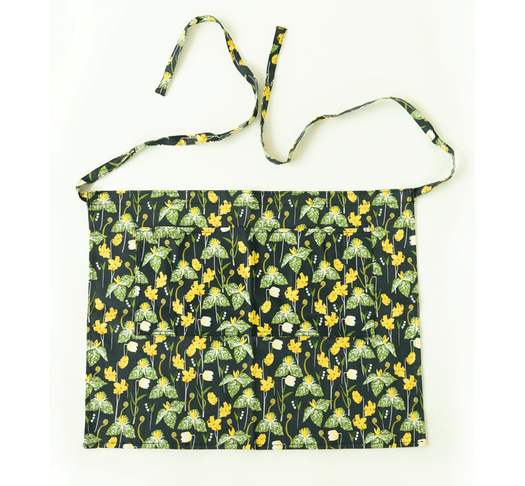 Womanswork Gardener's Half Apron Woodland Garden | Heirloom Boulevard