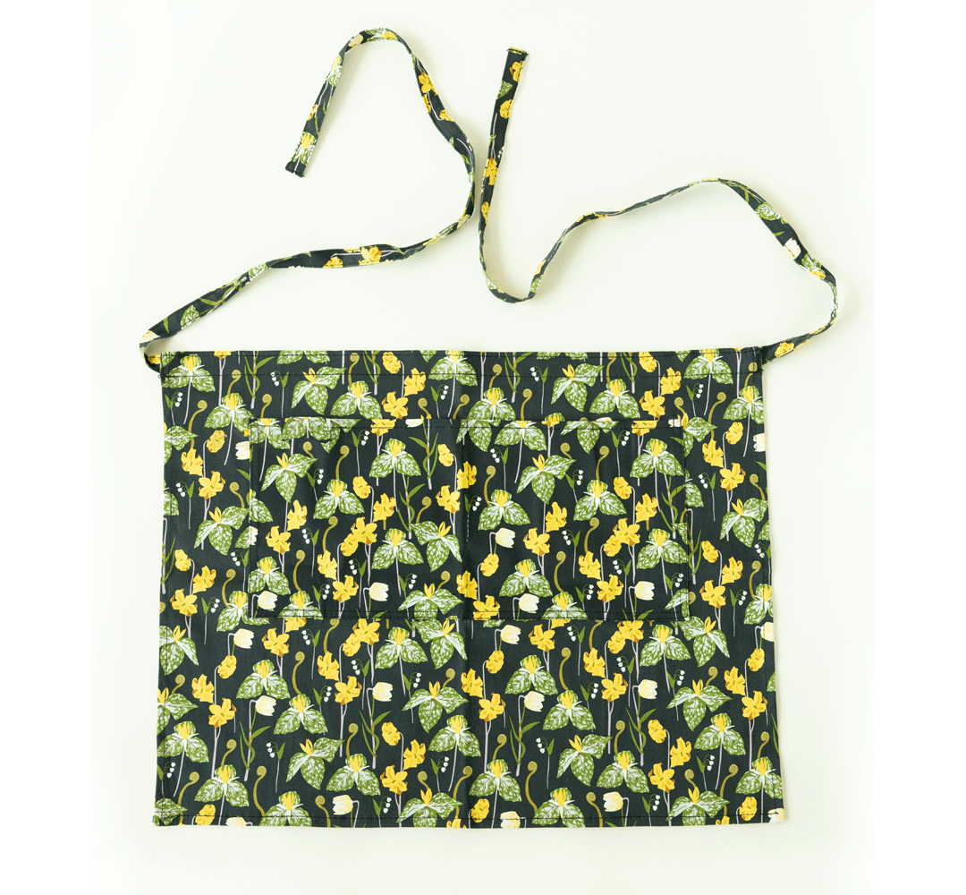 Womanswork Gardener's Half Apron Woodland Garden | Heirloom Boulevard