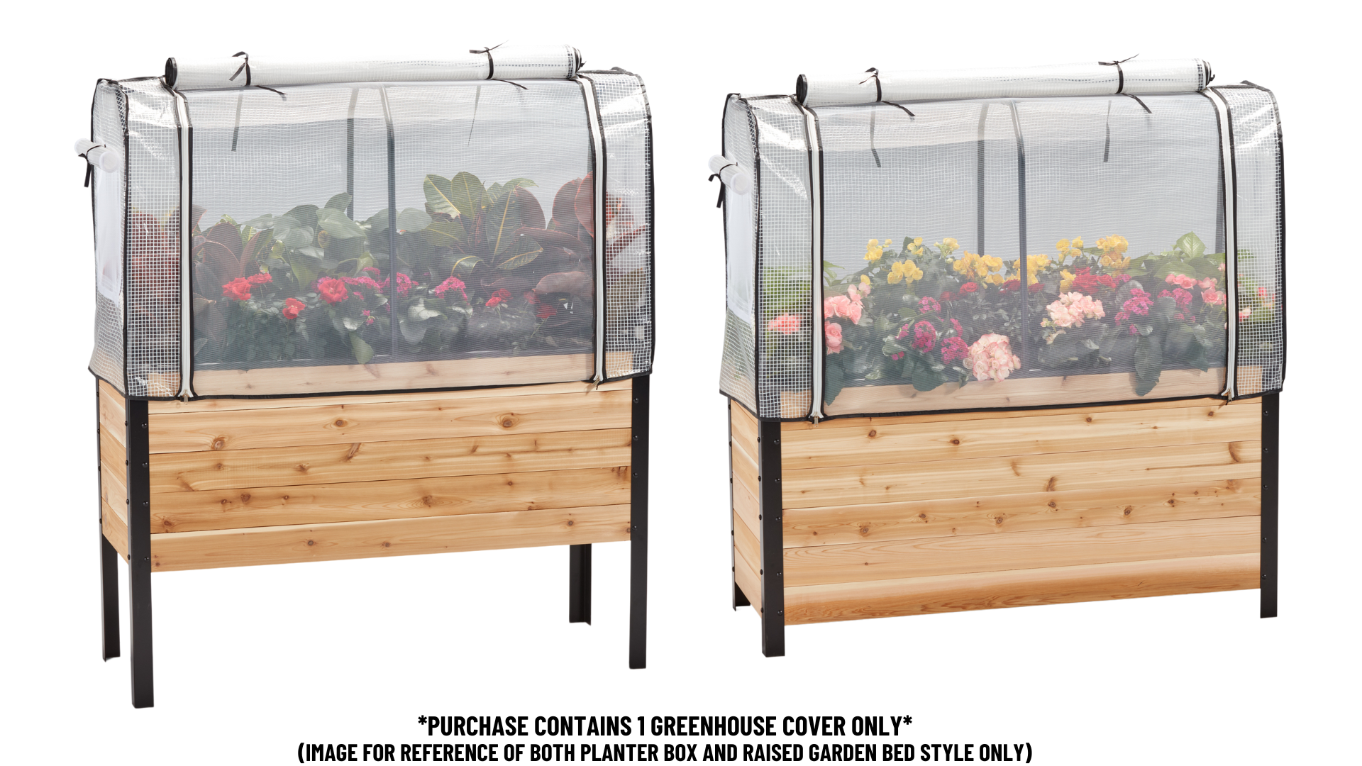 Cedar Planters Greenhouse Cover 18" x 48" | Heirloom Boulevard