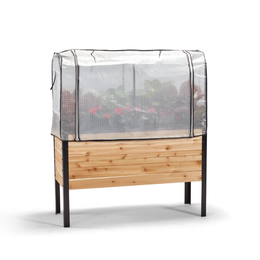 Cedar Planters Greenhouse Cover | Heirloom Boulevard