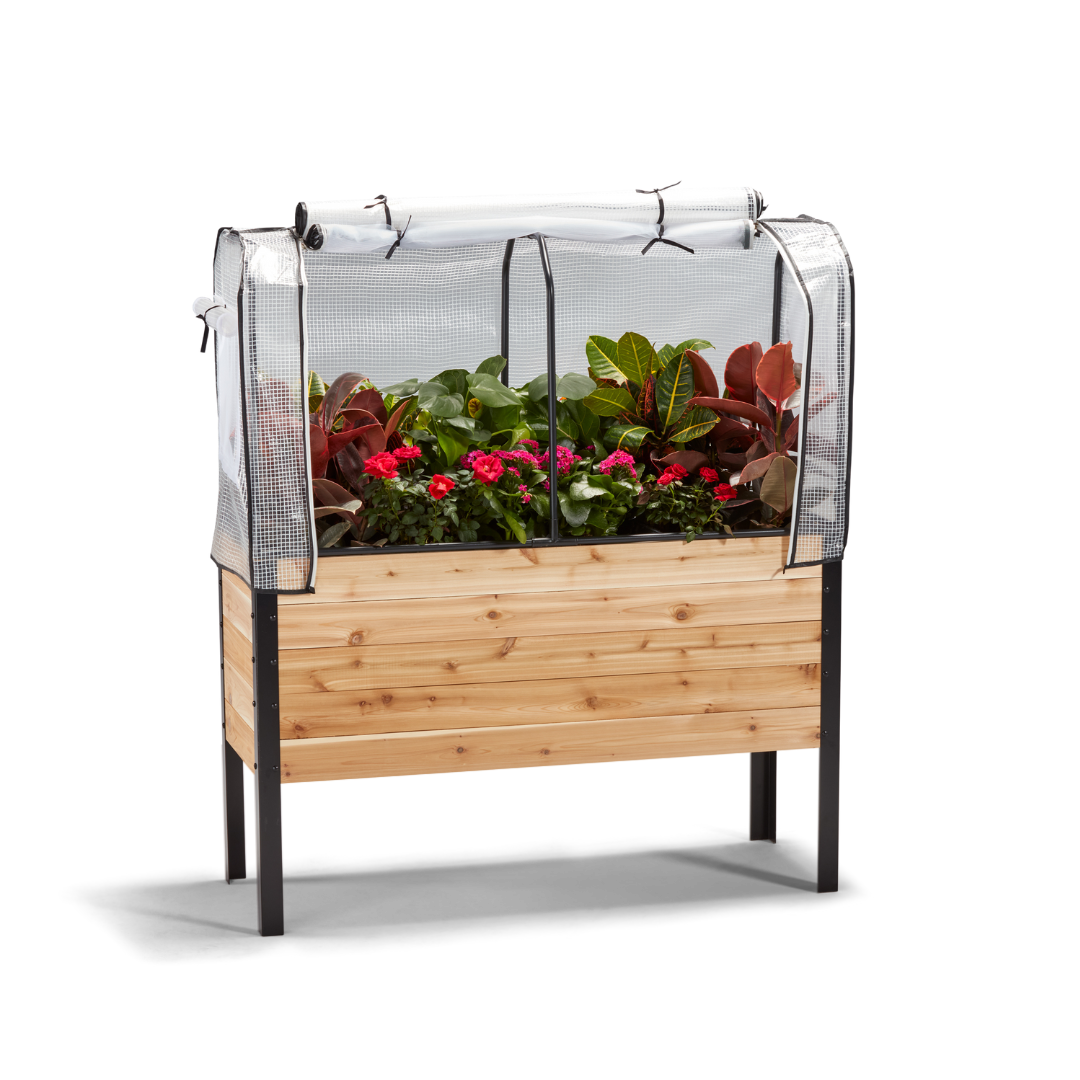 Cedar Planters Greenhouse Cover | Heirloom Boulevard