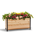 Cedar Planters 18" x 48" Planter Box - 24" TALL | Heirloom Boulevard