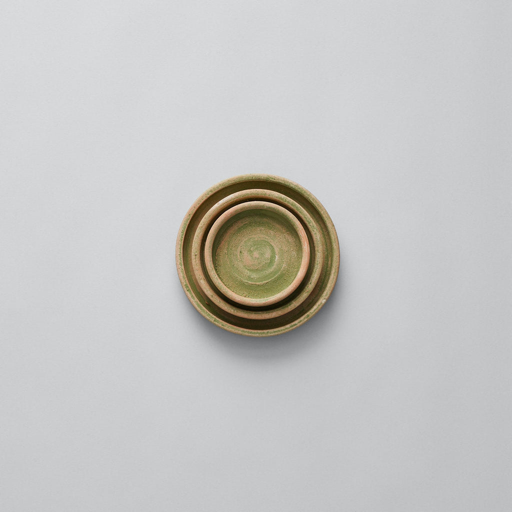 Bloomist Studio Planter Tray, Greenwash | Heirloom Boulevard