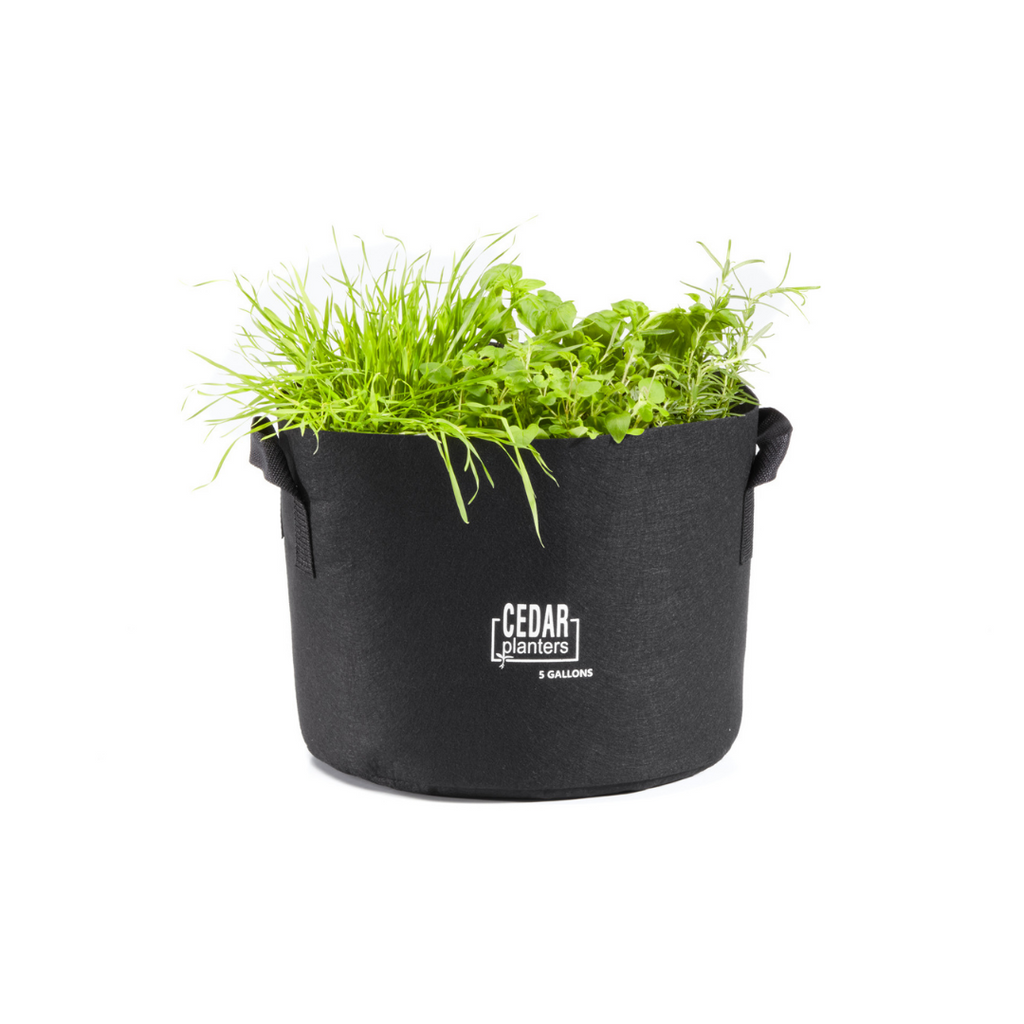 Cedar Planters Grow Bag (5 Gallon) | Heirloom Boulevard