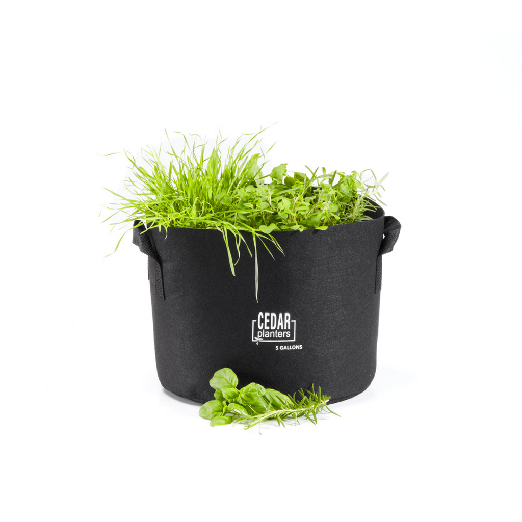 Cedar Planters Grow Bag (5 Gallon) | Heirloom Boulevard