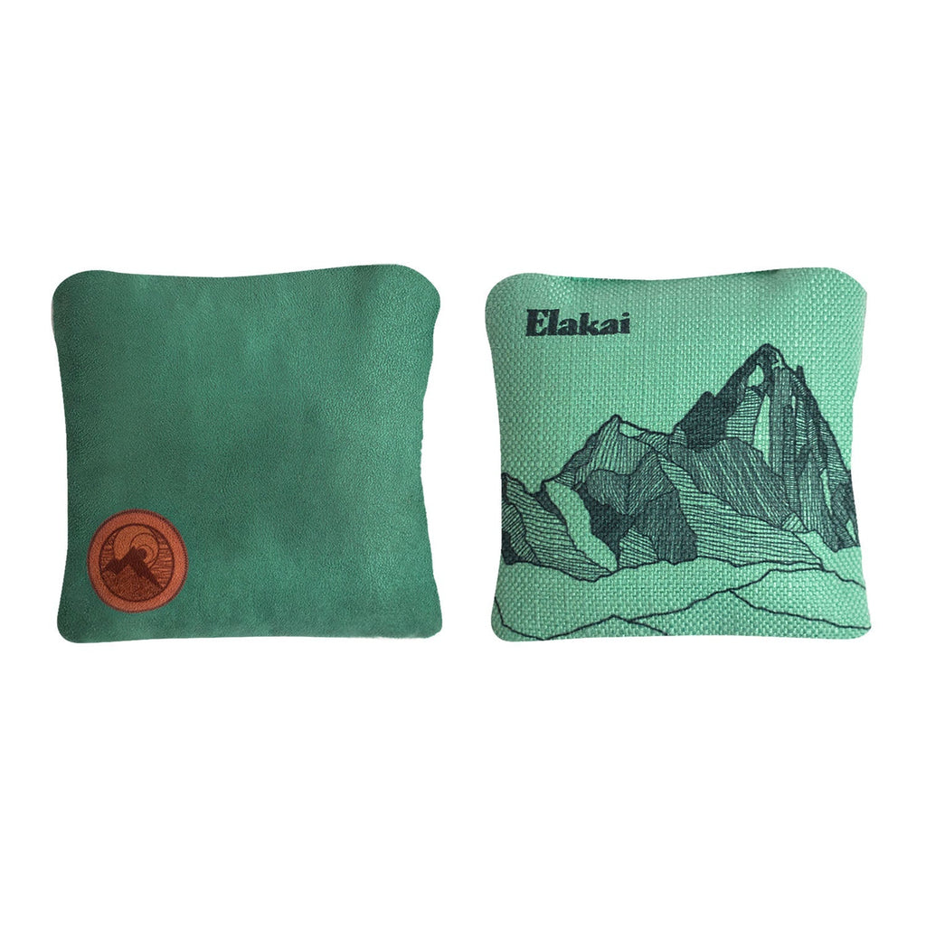 Elakai 6-in Dual-Sided Cornhole Bags | Mt. Elakai Design Collection | Heirloom Boulevard