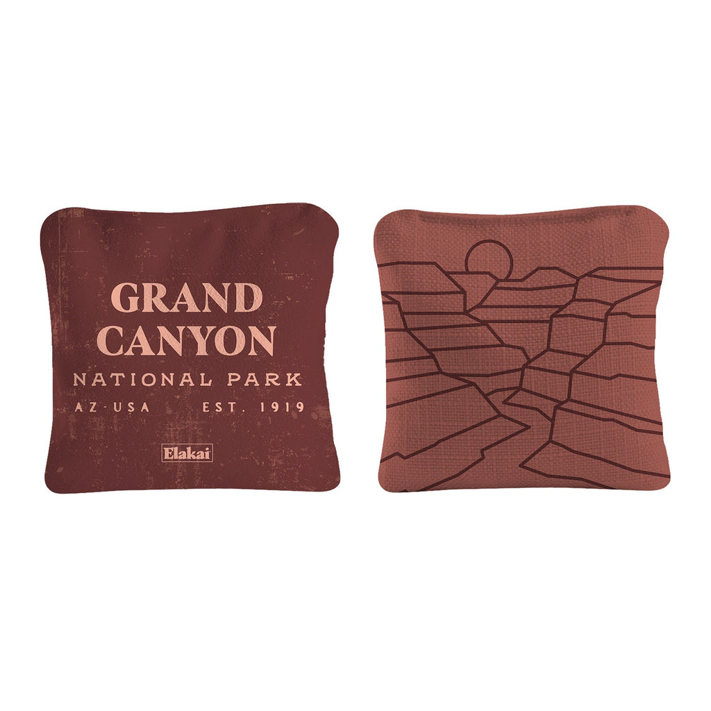 Elakai 6-in Dual-Sided Cornhole Bags | National Parks Collection | Heirloom Boulevard
