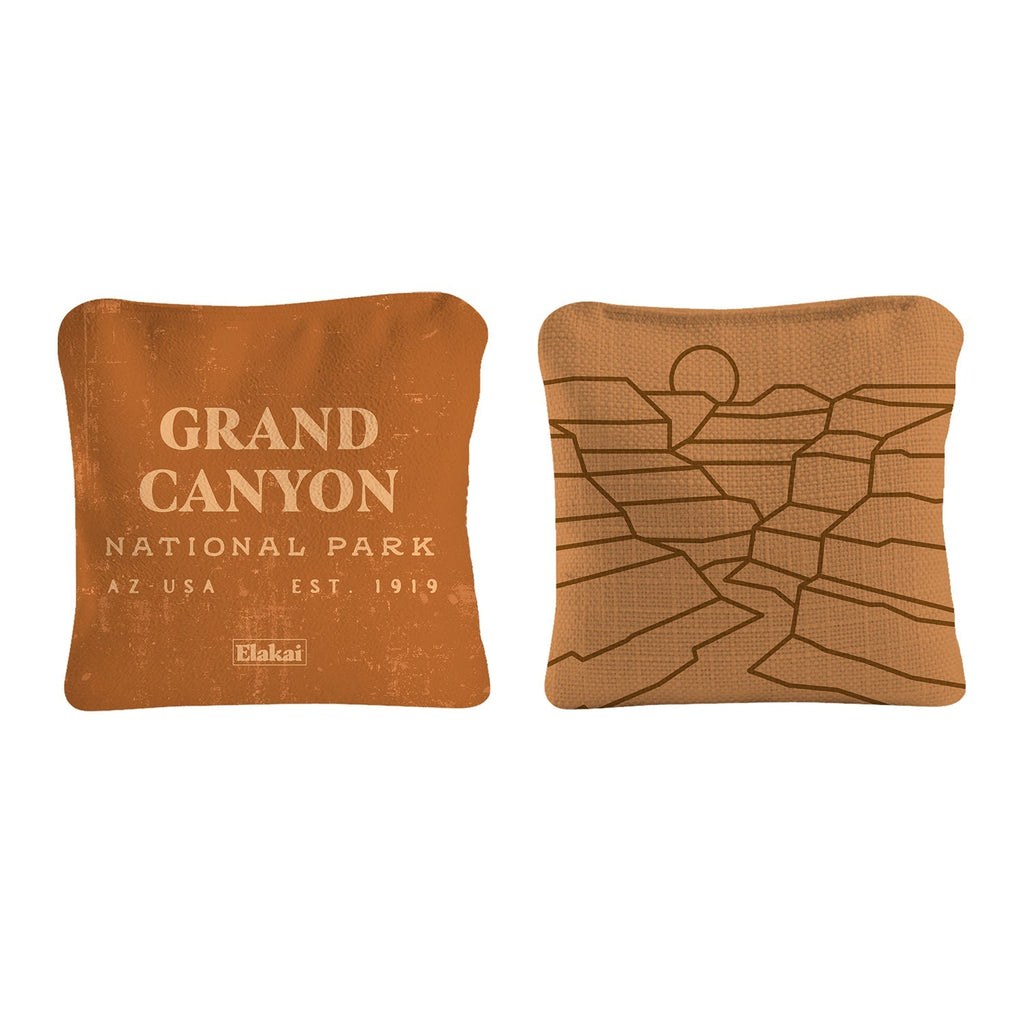 Elakai 6-in Dual-Sided Cornhole Bags | National Parks Collection | Heirloom Boulevard