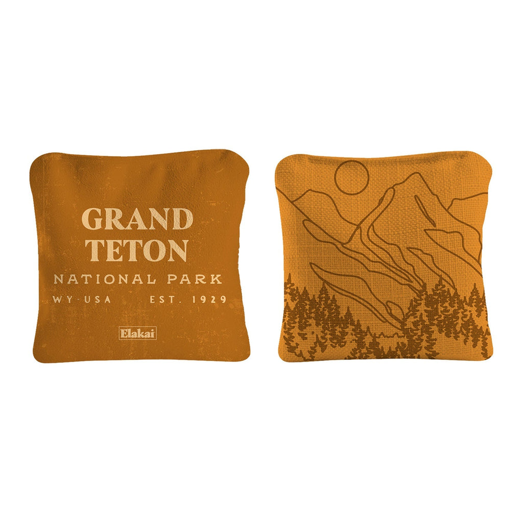 Elakai 6-in Dual-Sided Cornhole Bags | National Parks Collection | Heirloom Boulevard
