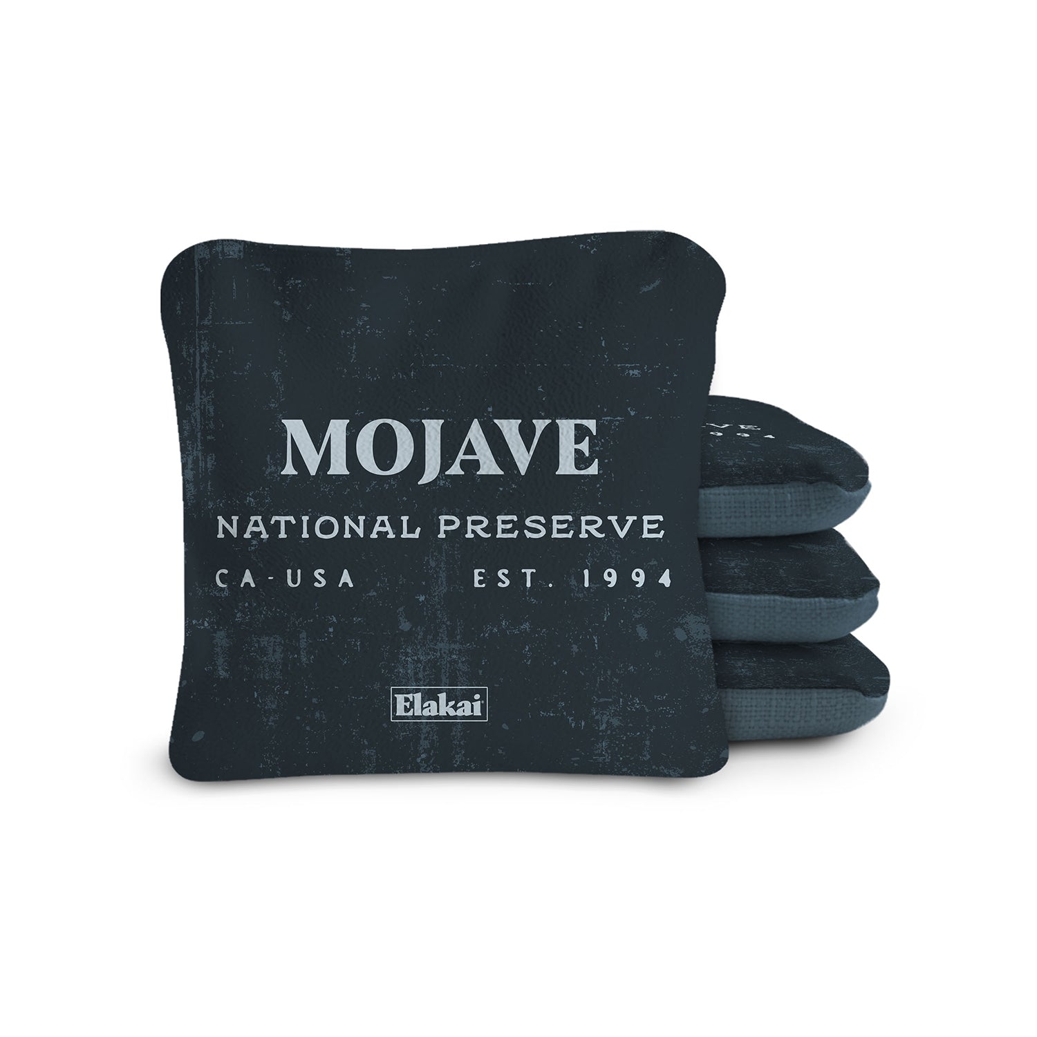 Elakai 6-in Dual-Sided Cornhole Bags | National Parks Collection Mojave Navy | Heirloom Boulevard