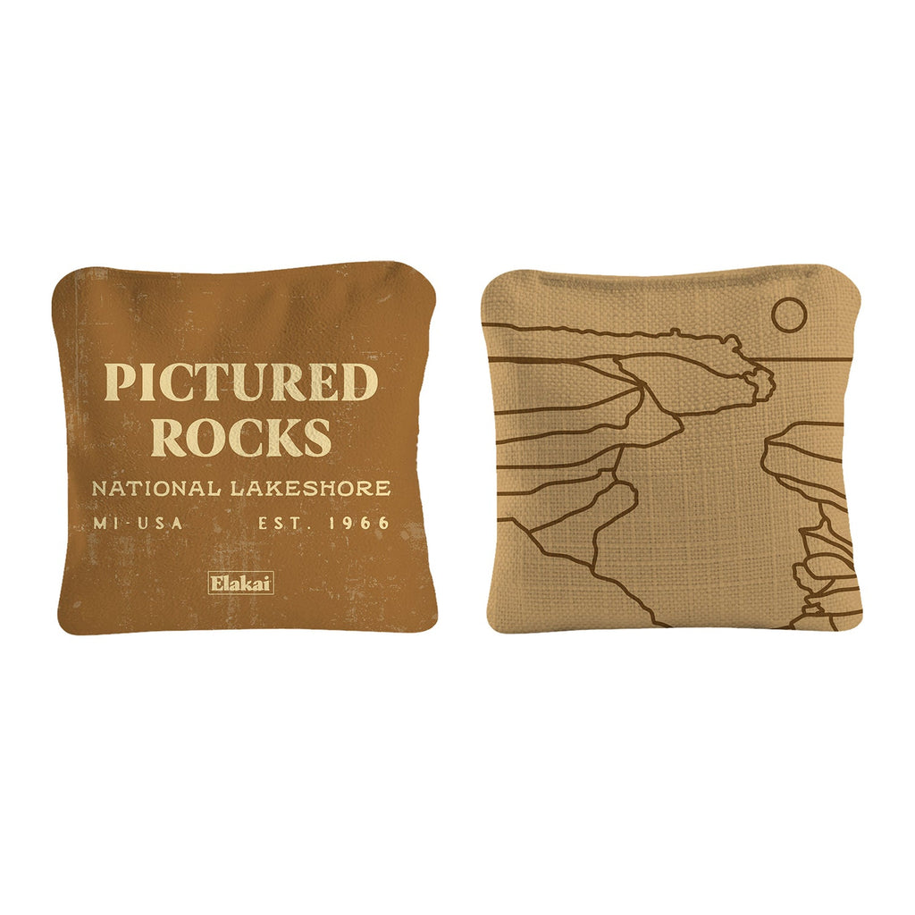 Elakai 6-in Dual-Sided Cornhole Bags | National Parks Collection | Heirloom Boulevard