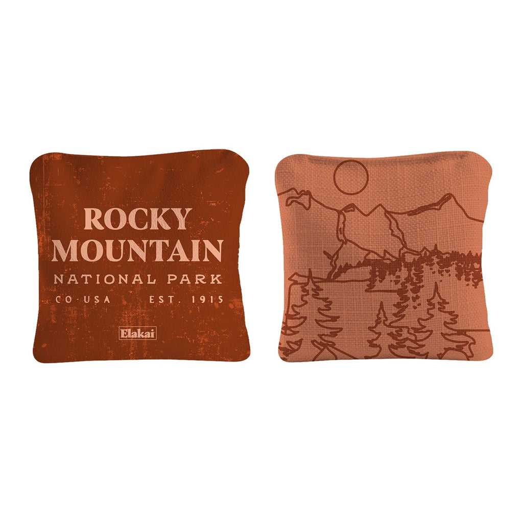 Elakai 6-in Dual-Sided Cornhole Bags | National Parks Collection | Heirloom Boulevard
